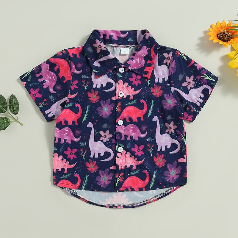 Floral Dinosaur Shirt