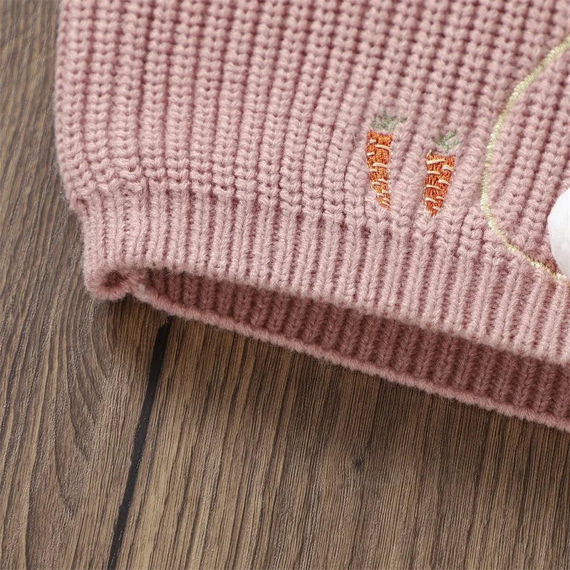 Embroidery Bunny Pullover