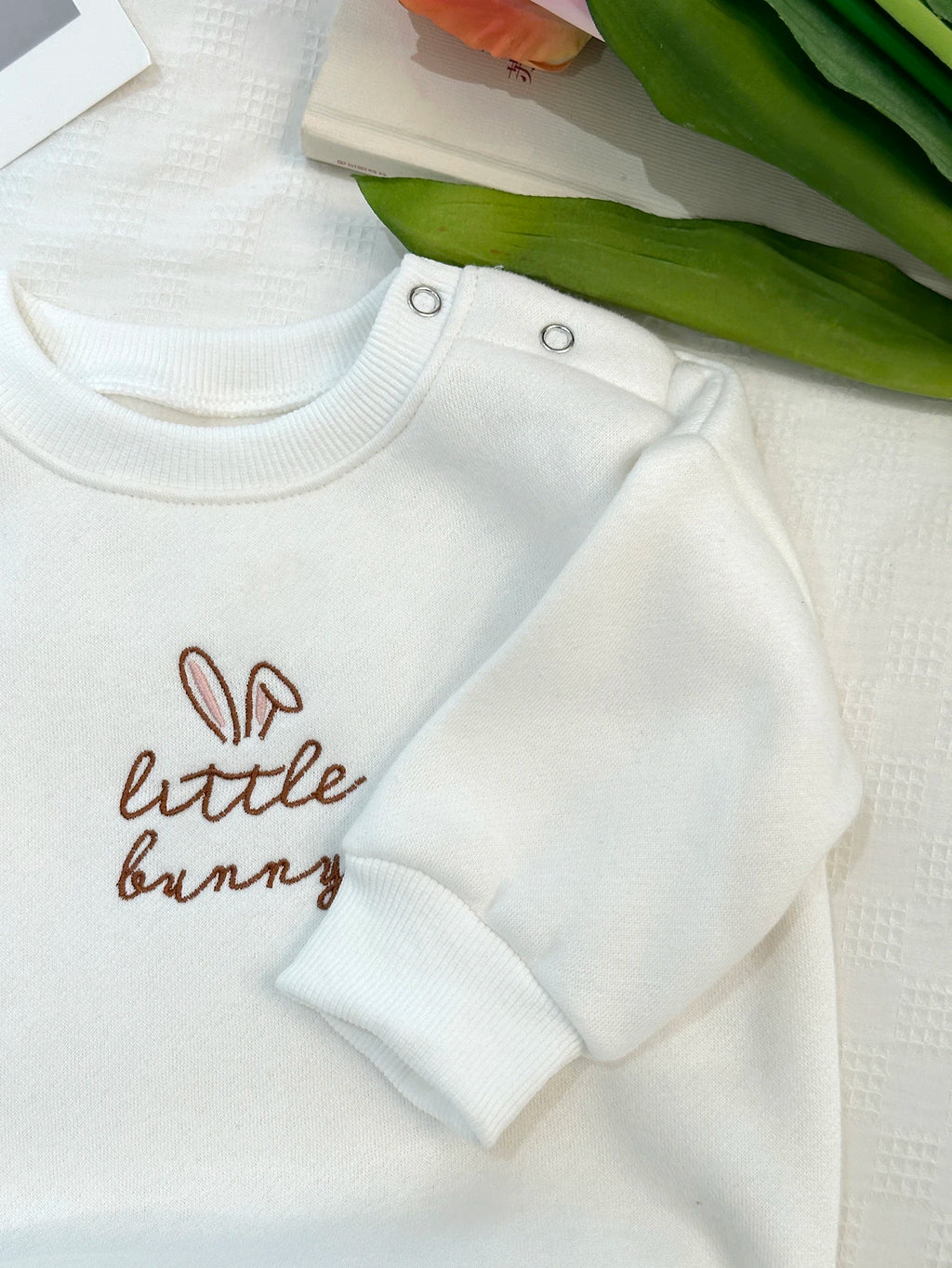 Little Bunny Embroidery Romper