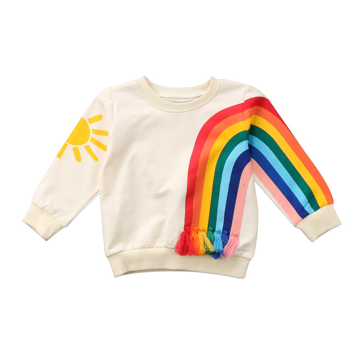 Kids store rainbow sweatshirt