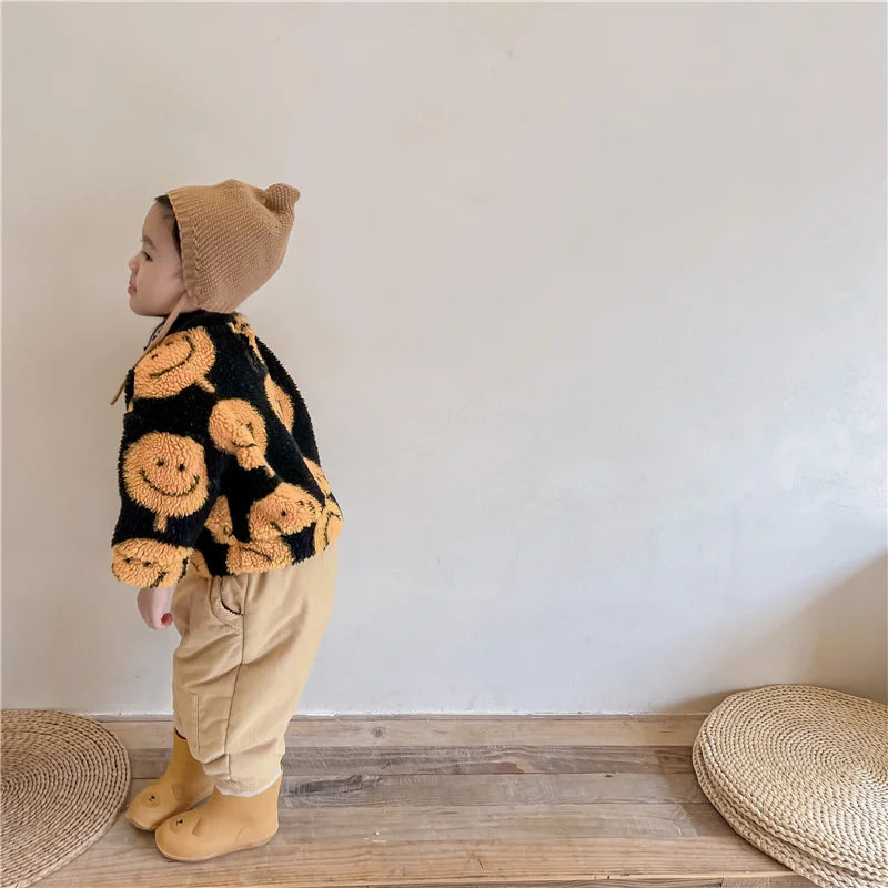 Smiley Fleece Pullover