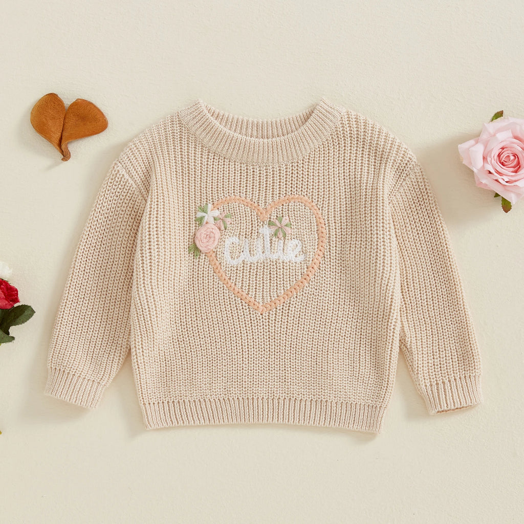 Cutie Embroidery Pullover