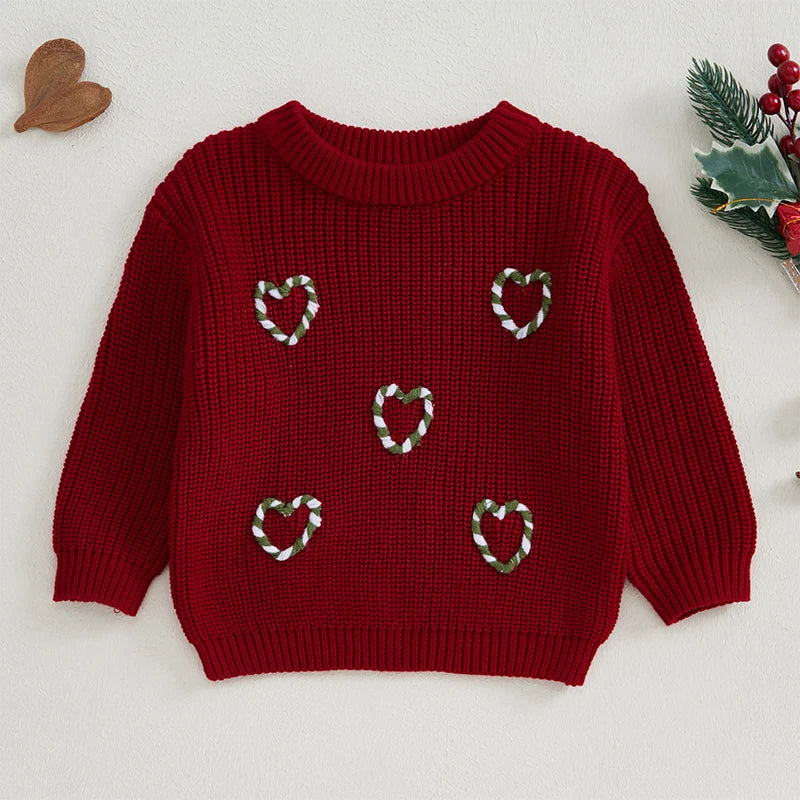 Candy Cane Heart Jumper