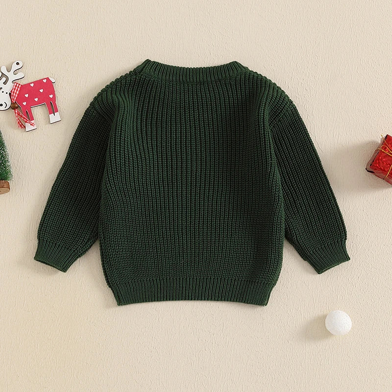 Christmas Tree Bauble Embroidery Jumper