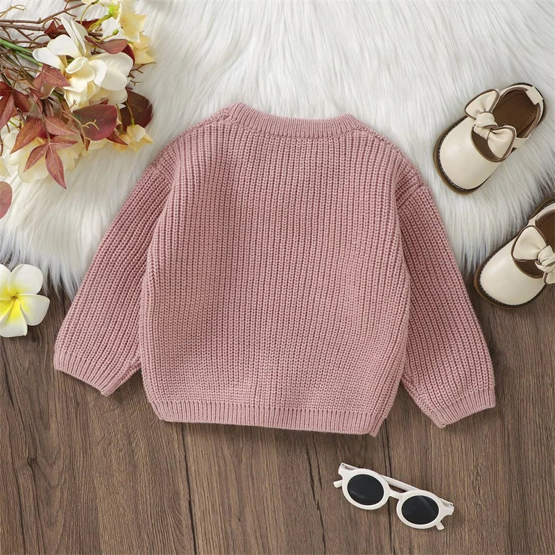 Embroidery Bunny Pullover