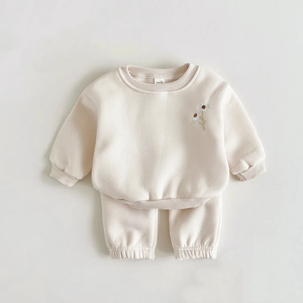 Little Daisy Embroidery Loungewear Set