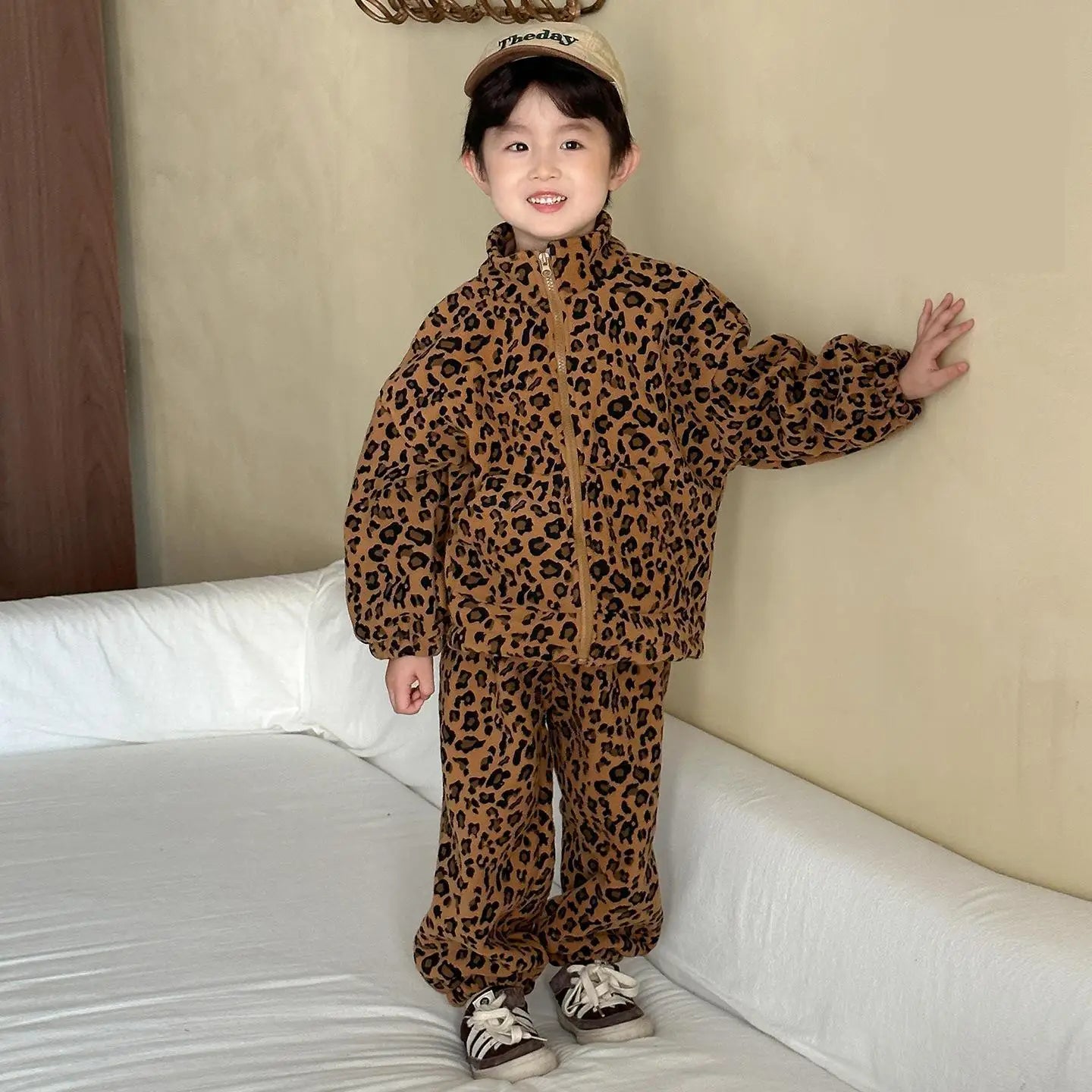 Leopard Print Fleece 2 Piece