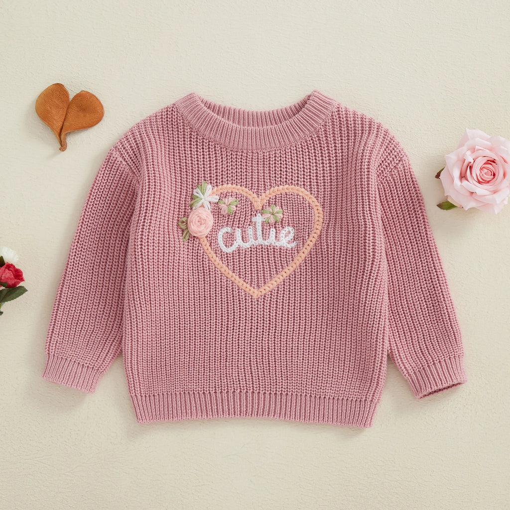 Cutie Embroidery Pullover