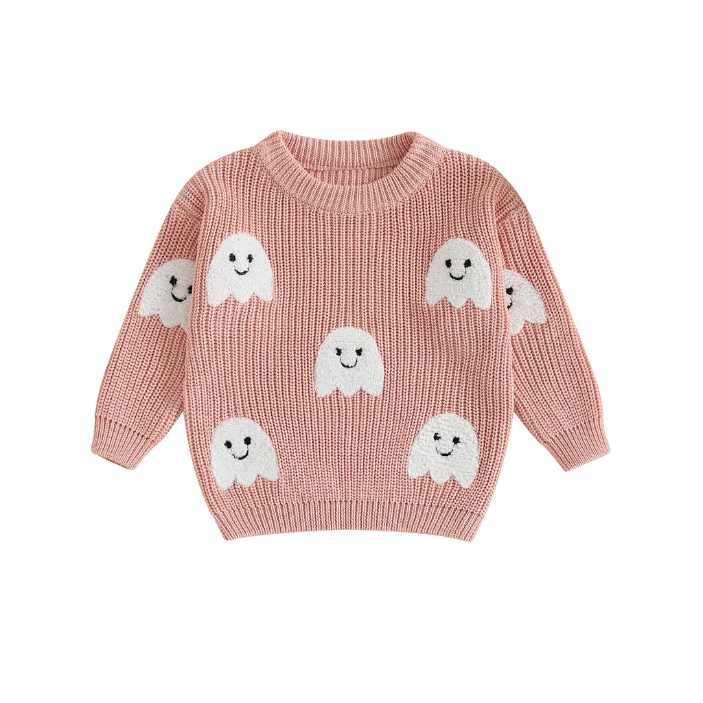 Friendly Ghost Knit Pullover