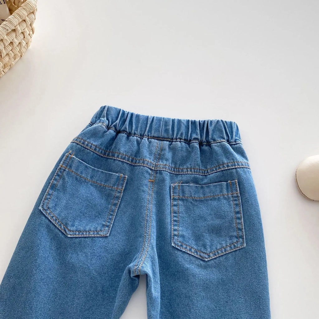 Cherry Embroidery Jeans