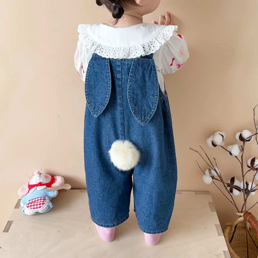 Neutral Bunny Dungarees