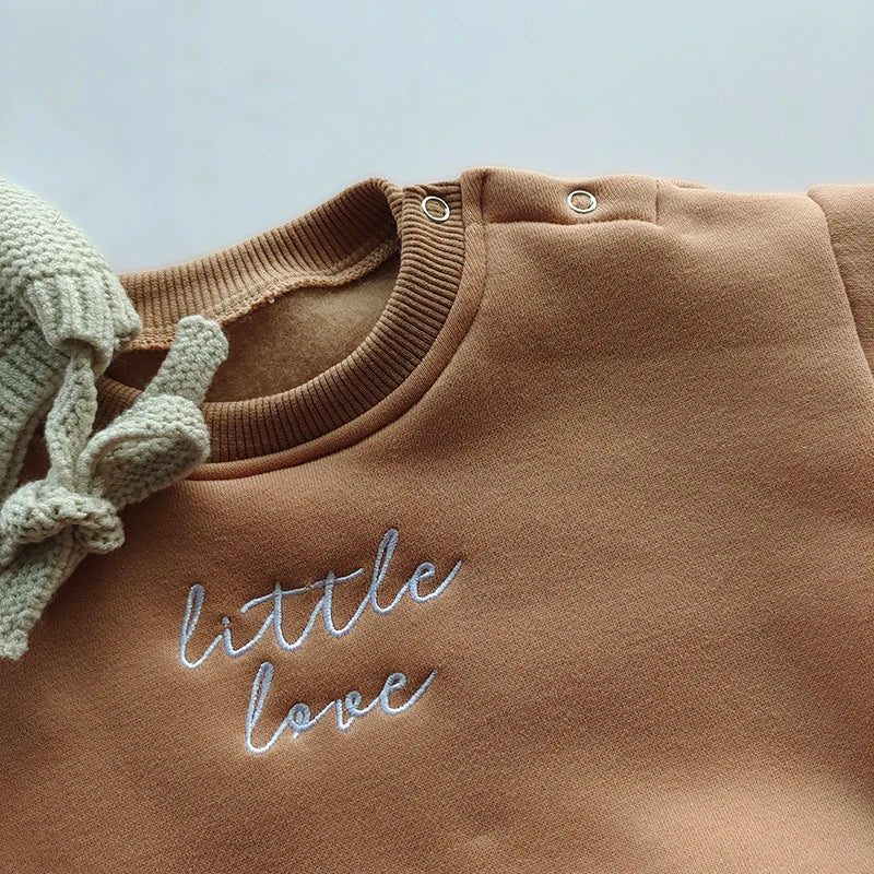 Little Love Long Sleeve Embroidery Romper