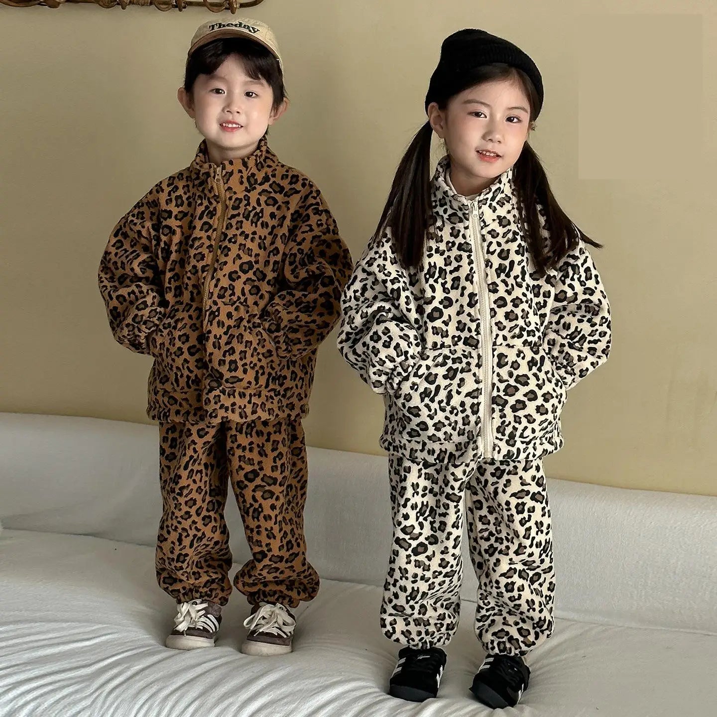 Leopard Print Fleece 2 Piece
