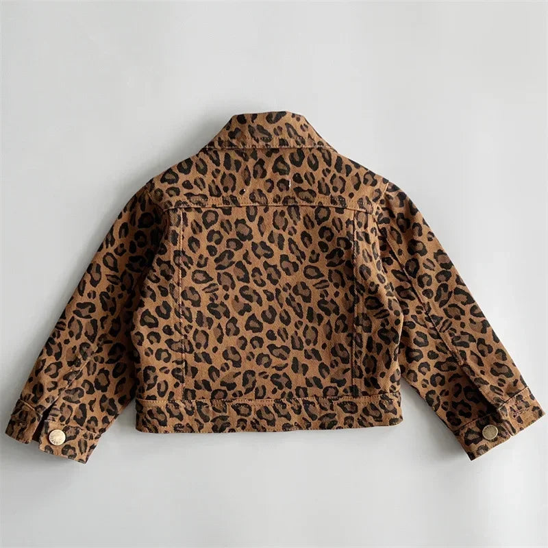 Leopard Print Denim Jacket