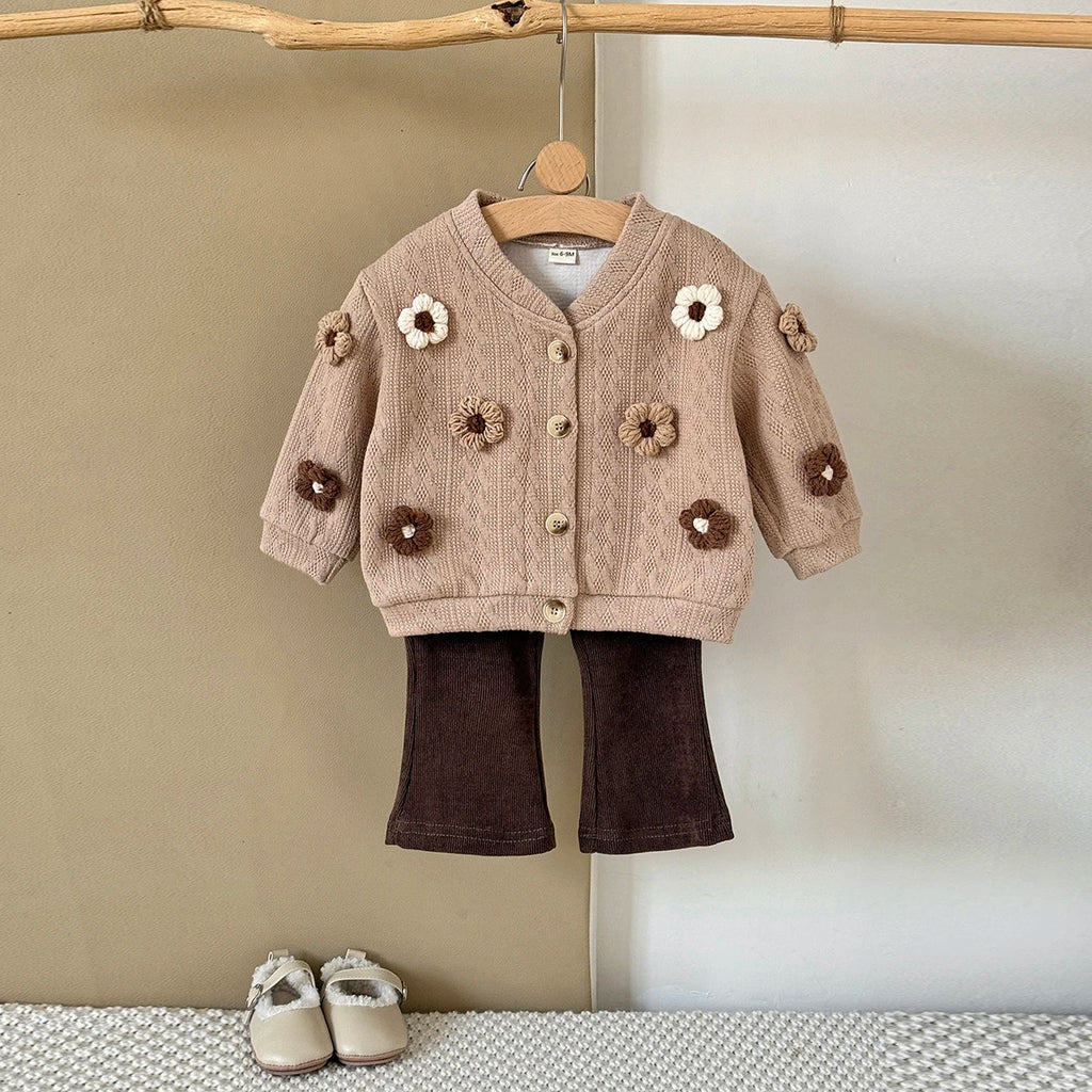 Neutral Wildflower Knit Co-Ord