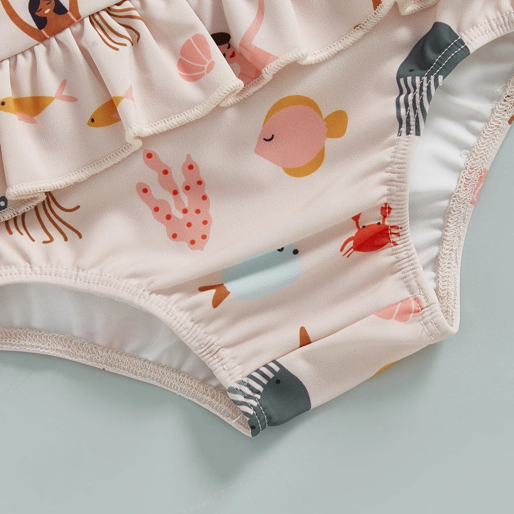 Under the Sea Ruffle Swimsuit