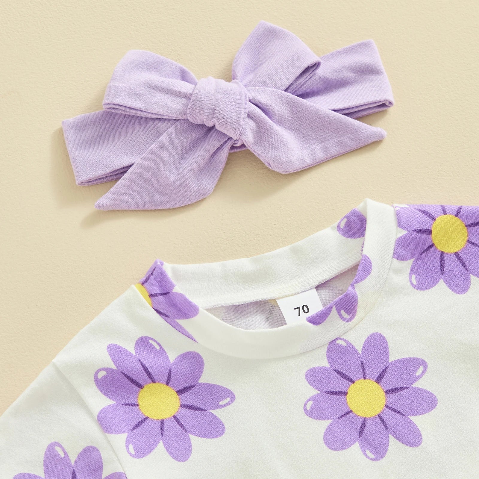Purple Hyacinth Print 3 Piece Set