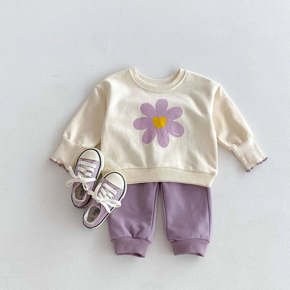 Lavender Flower Tracksuit