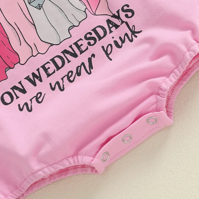 On Wednesday's We Wear Pink Romper
