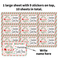 Personalised Santa Mail Stickers - Official North Pole Delivery Labels (90pcs)