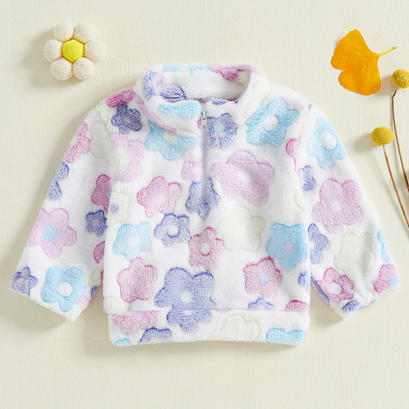 Pastel Floral Pop Fleece