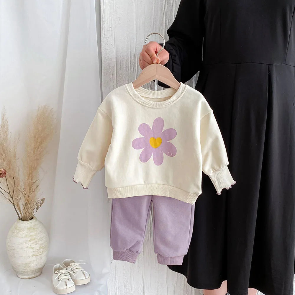 Lavender Flower Tracksuit