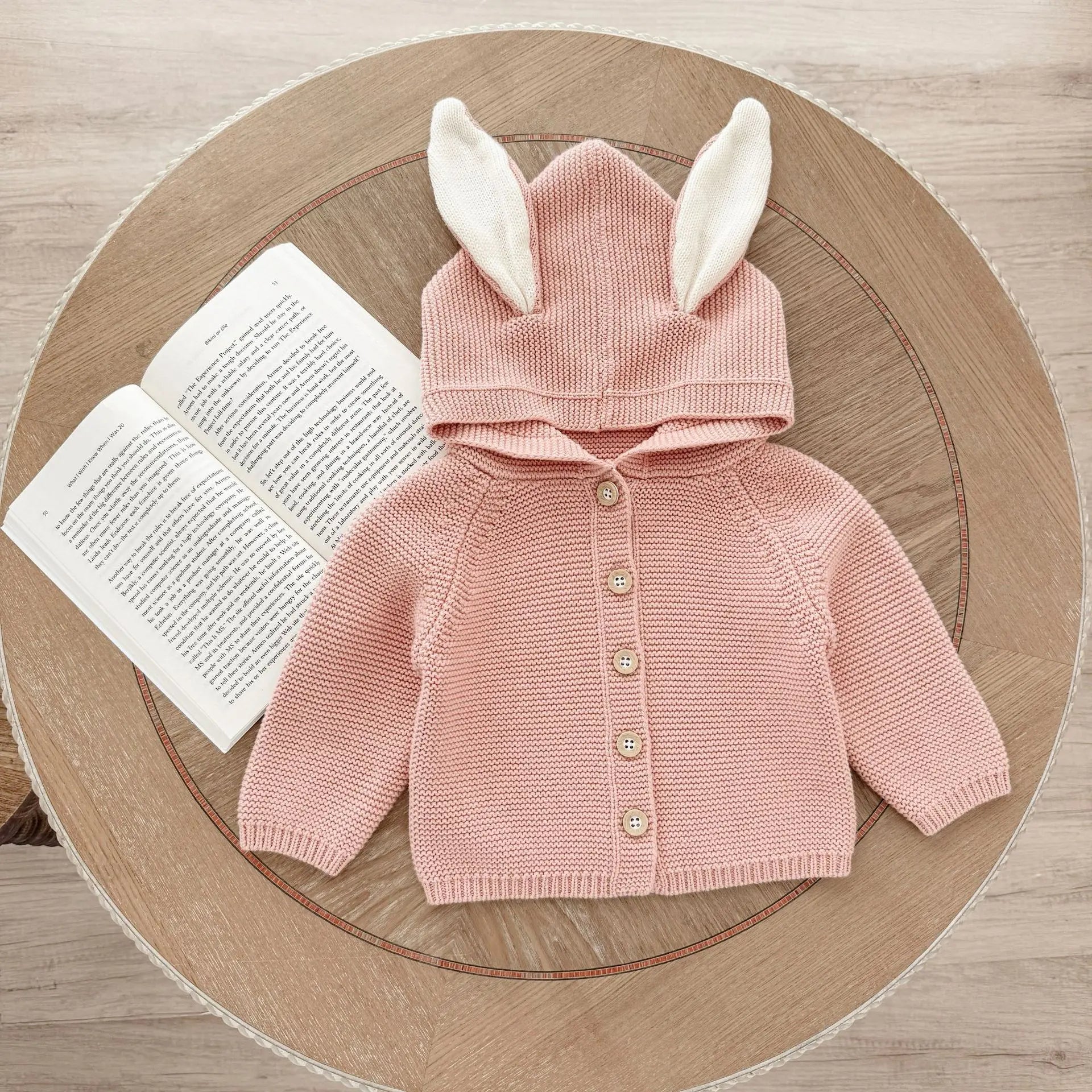 Bunny Ear Knit Cardigan