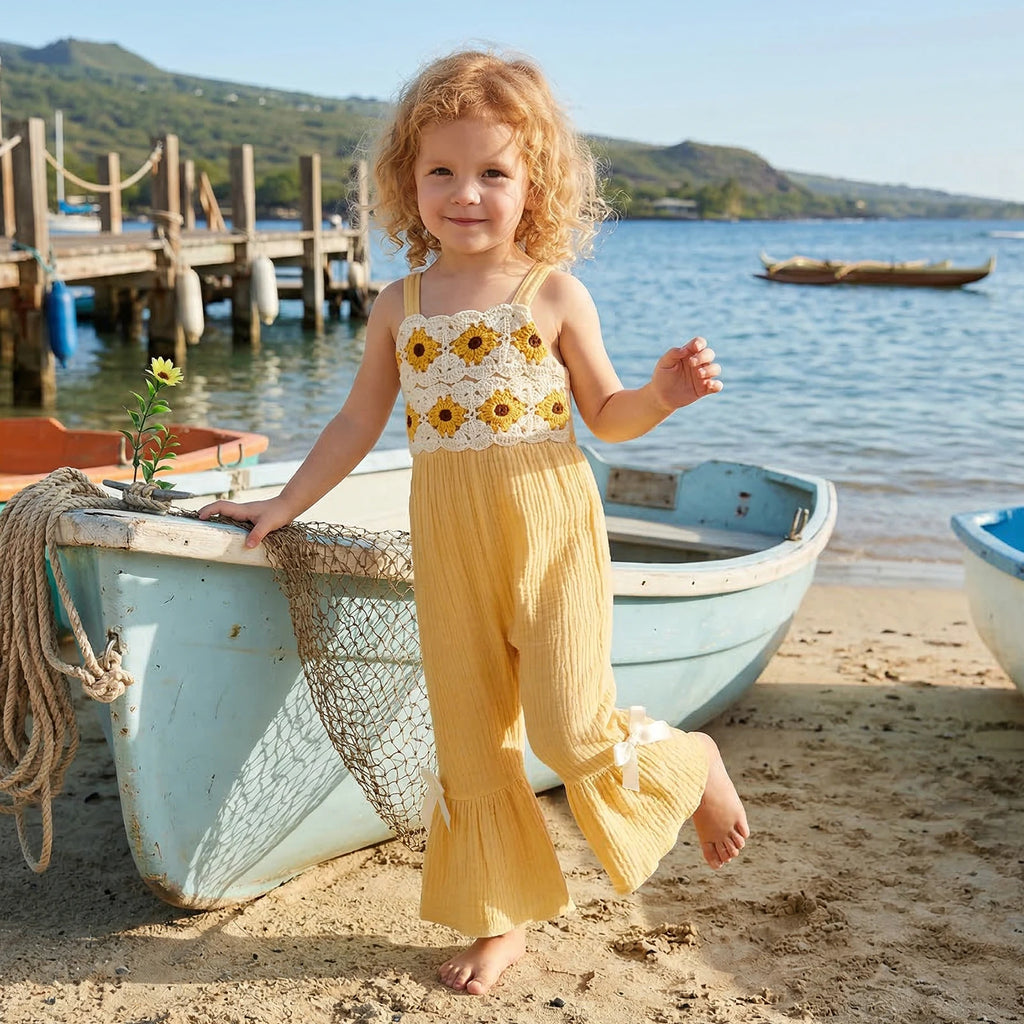 Crochet Bodice Jumpsuit