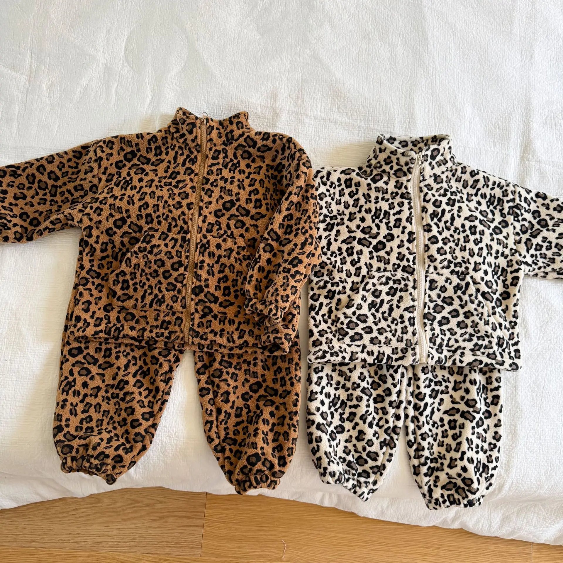 Leopard Print Fleece 2 Piece