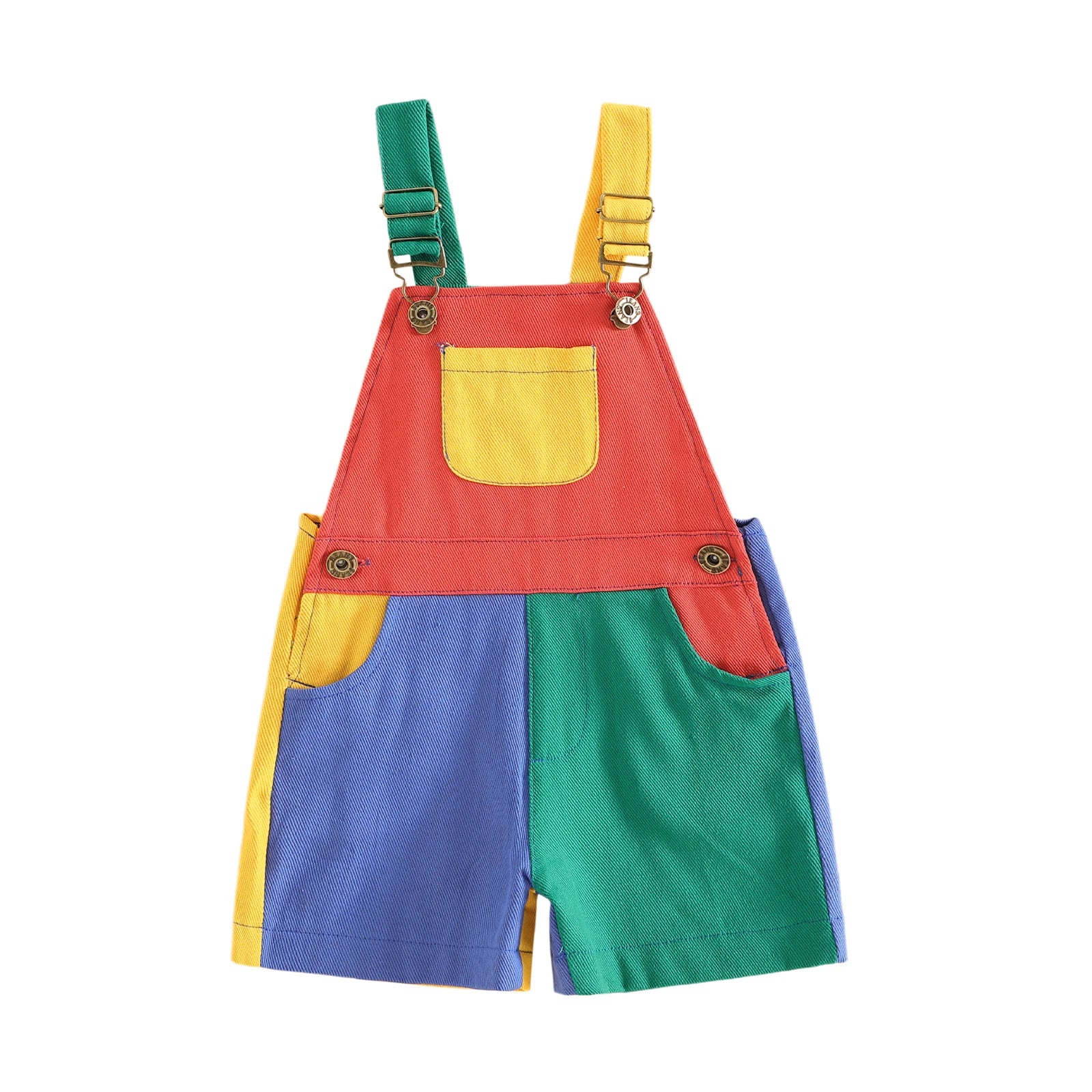 Retro Contrast Dungarees