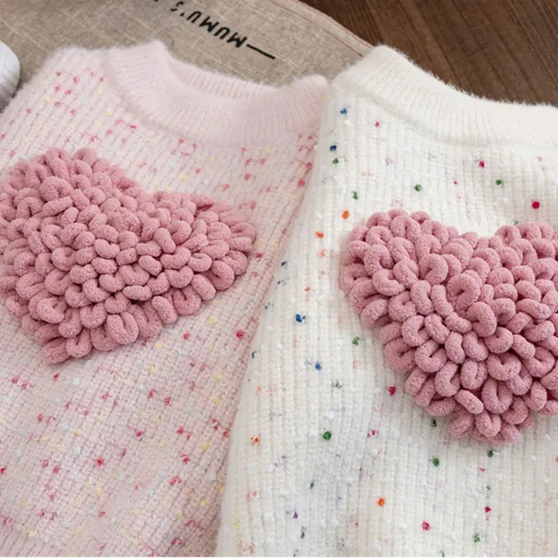 Fluffy Heart Jumper