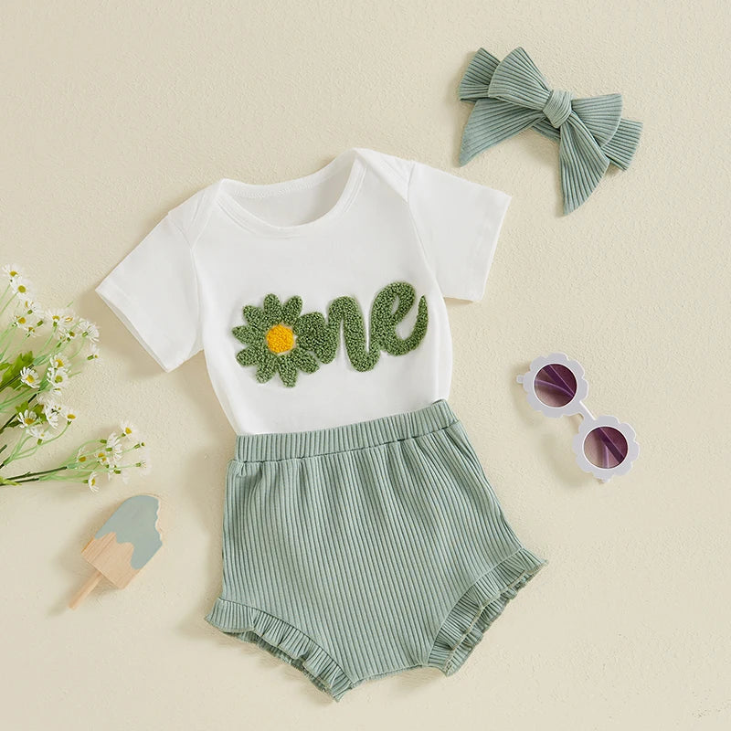 One Floral Embroidery Set