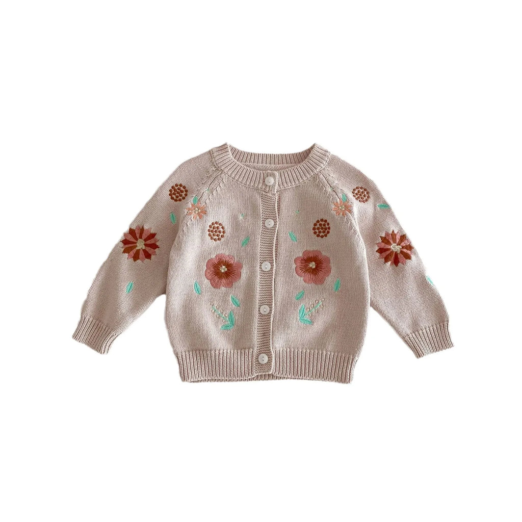 Embroidered Floral Vintage Cardigan