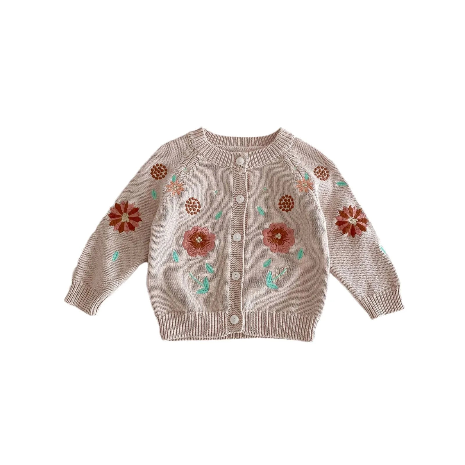 Embroidered Floral Vintage Cardigan