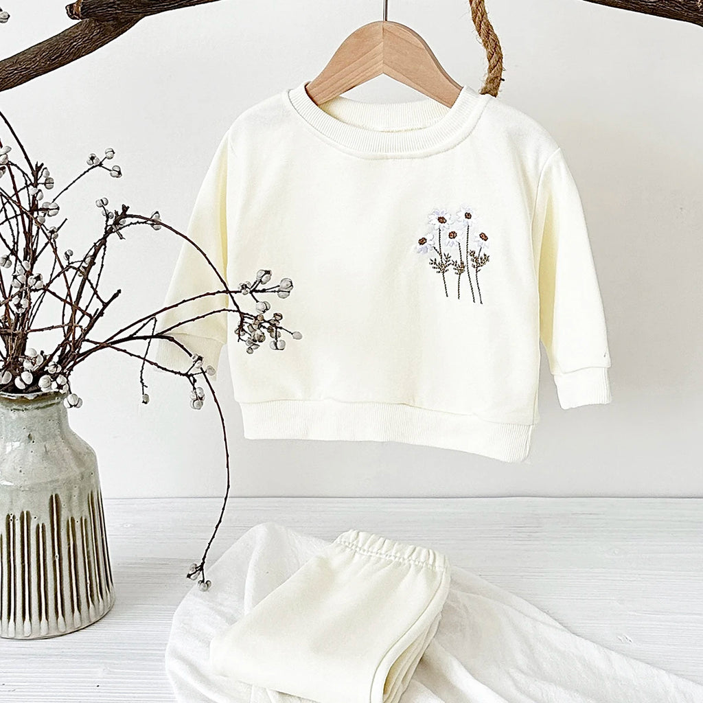 Daisy Embroidered Loungewear Set