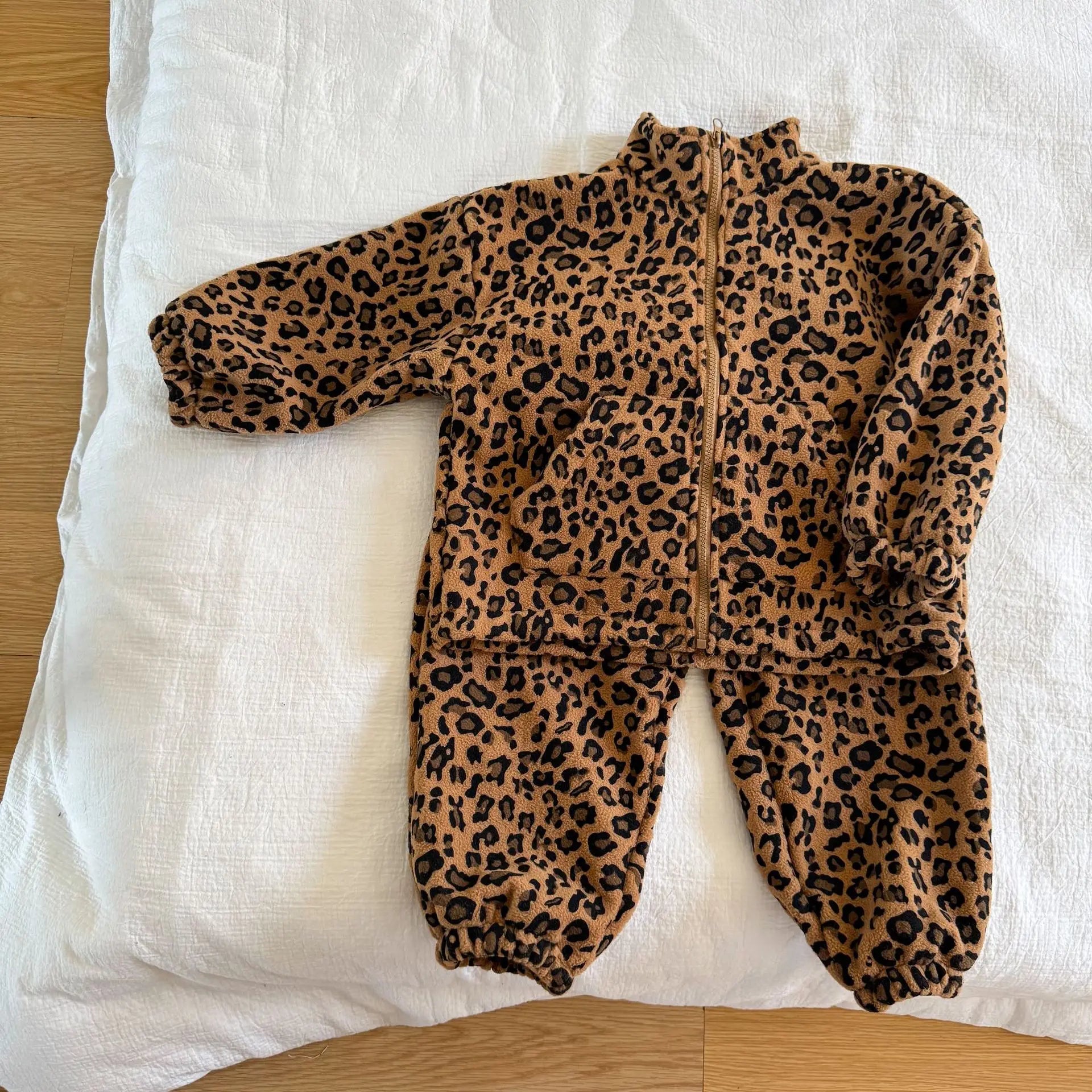 Leopard Print Fleece 2 Piece