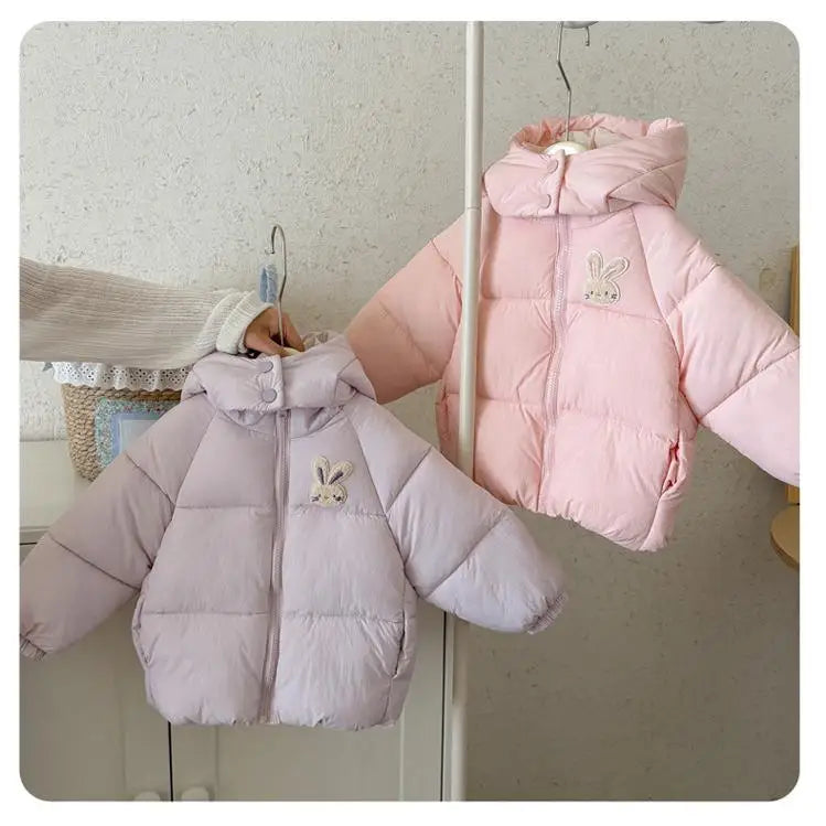 Pastel Bunny Puffer Jackets