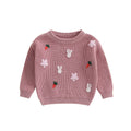 Easter Knit Embroidery Pullover