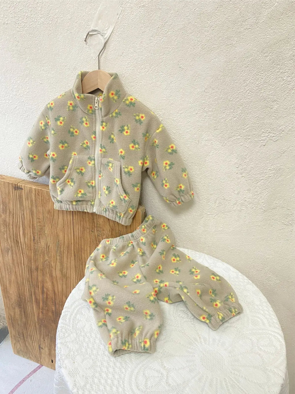 Floral Fleece Tracksuit
