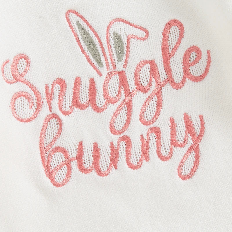 Snuggle Bunny Embroidery Romper