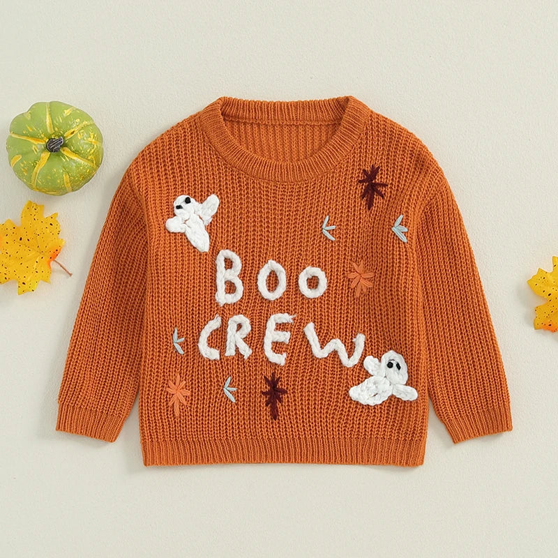 Boo Crew Crochet Knit Jumper