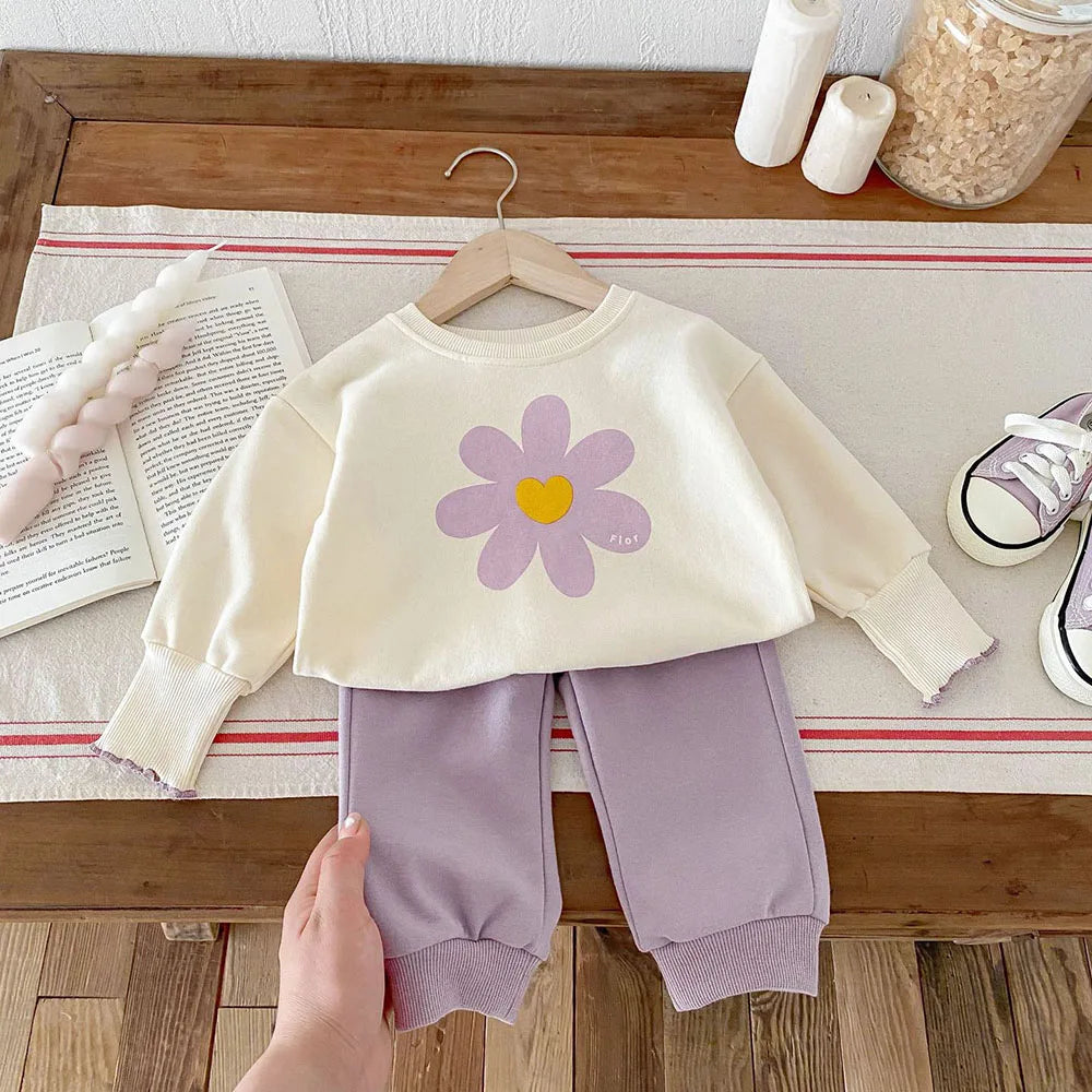 Lavender Flower Tracksuit