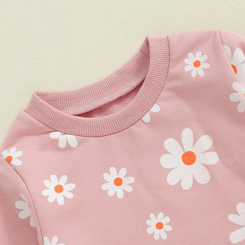 Dainty Daisy Print Loungewear Sets