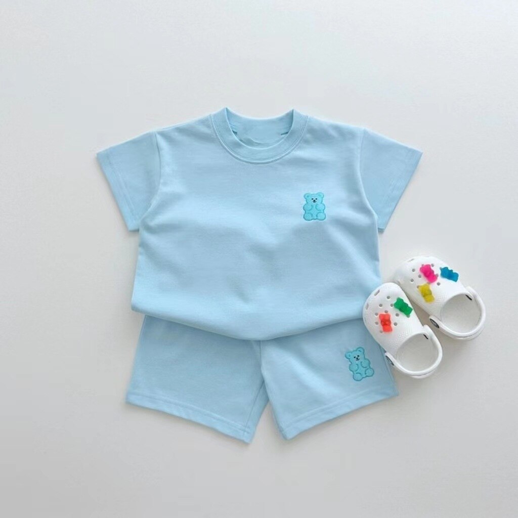 Gummy Bear Embroidered Tee & Shorts Set