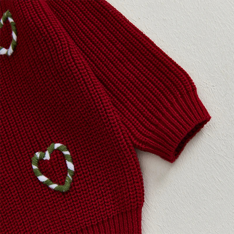 Candy Cane Heart Jumper