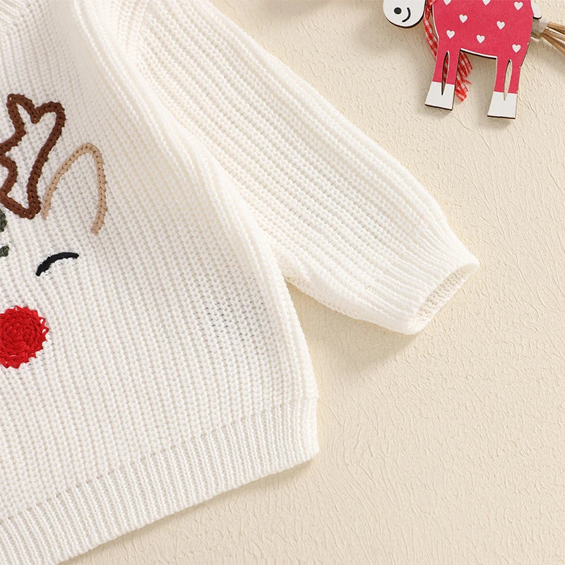 Reindeer Embroidery Jumper