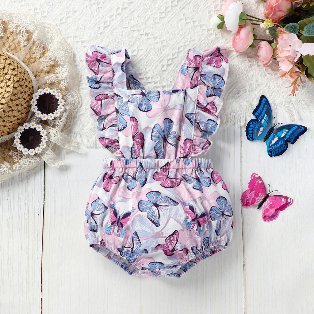 Lavender Butterfly Romper