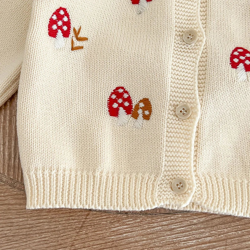 Toadstool Peter Pan Collar Knitted Cardigan