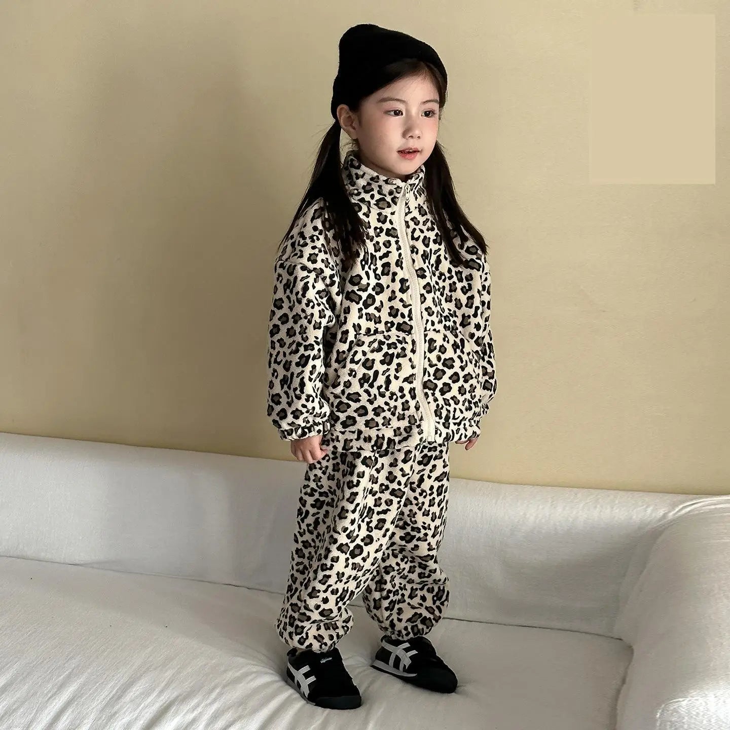 Leopard Print Fleece 2 Piece