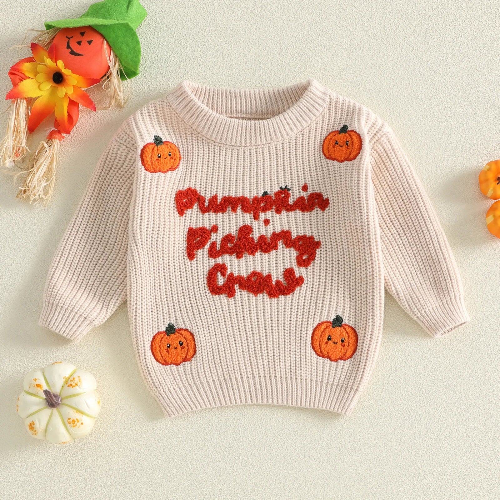 Pumpkin Picking Crew Sweater
